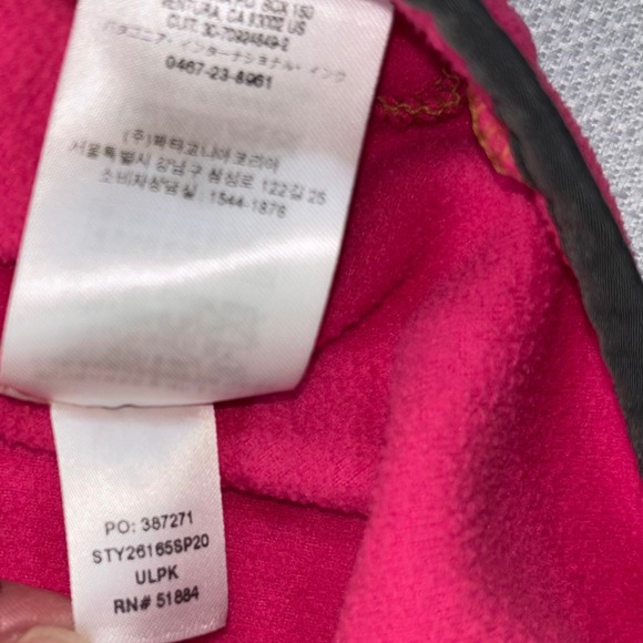 Patagonia Micro D Snap-T Pullover Fleece Sweater Size XS Colorblock Gold Pink - Picture 5 of 5
